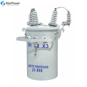 Transformador montado en poste monofásico de 380V Económico 10Kva a 167Kva Rango de precios para varios tamaños de Kva - Product Image 1