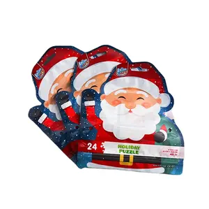 Santa regalo bolsas de embalaje de galletas de caramelo bolsa de laminación bolsa de película Feliz Navidad Año Nuevo favores de fiesta Paquete de bolsa