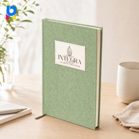 Cuaderno Planificador A5 de Lino, Diario con Cubierta de Tela, Logotipo Personalizado, Tapa Dura de Lino, Papelería de Oficina, Bonito, 100 Hojas, Regalo
