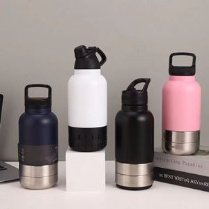 Gamelle portable en acier inoxydable pour animaux de compagnie, bouteille d'eau isotherme pour chien, pour les voyages en plein air - Product Image 3