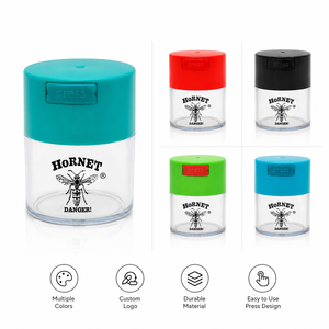 Contenitore Ermetico Sottovuoto da 80ml per Tabacco, Impermeabile, con Chiusura a Pressione e Logo Personalizzato per Erbe e Tabacco - Product Image 1