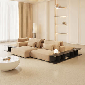 Sofá Seccional de Cuero Genuino Poliformm Westside, Diseño Inteligente Alternativo, Estilo Italiano Moderno, Asientos Profundos y Cómodos - Product Image 2