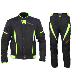 Ensemble de veste et de pantalon de moto imperméable, coupe-vent, ignifuge, respirant, séchage rapide, grande taille, été, course, protection - Product Image 1