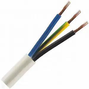 RVV/RVVP/BVR/BVVB Cable 2 cores 2x0.75/1/1.5/2.5/4/6mm2 300/300V H03VVH2-F Flat PVC Flexible Copper Electrical Cable Wire