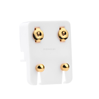 Clous d'oreille tendance en acier chirurgical 316L doré, sûrs et stériles, accessoires pour pistolet de piercing, cadeau de mariage pour enfants