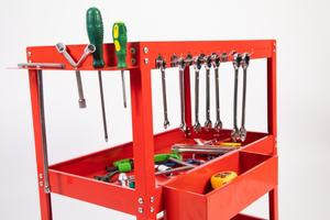 Armoire à outils de <span class=keywords><strong>garage</strong></span> d'atelier en métal avec poignée et roues chariot à outils personnalisable OEM mobile/chariot à outils - Product Image 2
