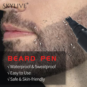 Private Label Waterproof barba pennella spazzola <span class=keywords><strong>per</strong></span> pettine lunga durata Private Label modellatura rinfrescante barba matita riempitivo <span class=keywords><strong>per</strong></span> gli uomini - Product Image 5