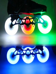 Ruedas para Patines, Ruedas de Patinaje en Línea con Luces LED de 110 mm, Ruedas de Patinaje Matter <span class=keywords><strong>G13</strong></span> de 100 mm, Ruedas de Patinaje Luminosas de 110 mm y 90 mm - Product Image 5