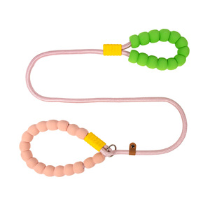 Venta al por mayor de correa de perro multifuncional personalizada de lujo tejido a mano de cuero genuino Collar de perro de tamaño mediano a grande - Product Image 2