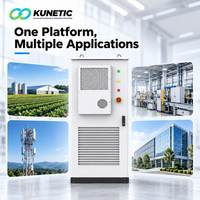 Système de stockage de batteries LiFePO4 modulaire commercial KUNETIC 64 kWh 33 kW, jusqu'à 4 armoires en parallèle, OEM ODM, pour ferme et usine