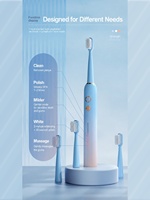 Brosse à dents électrique sonique BOYO 38000 VPM en gros, étanche IPX7, 5 modes, minuteur 30s, chargement USB, autonomie 40 jours