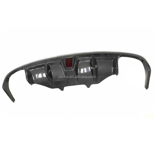 Alerón difusor de labio trasero de fibra de carbono/FRP compatible con <span class=keywords><strong>Porsche</strong></span> <span class=keywords><strong>Macan</strong></span> 2014 - 2018 con protector de parachoques de luz LED estilo de coche - Product Image 2