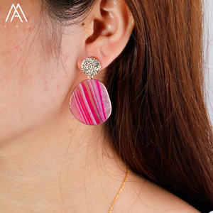 Pendientes de piedra preciosa Natural para mujer, joyería romántica, regalo de moda - Product Image 5