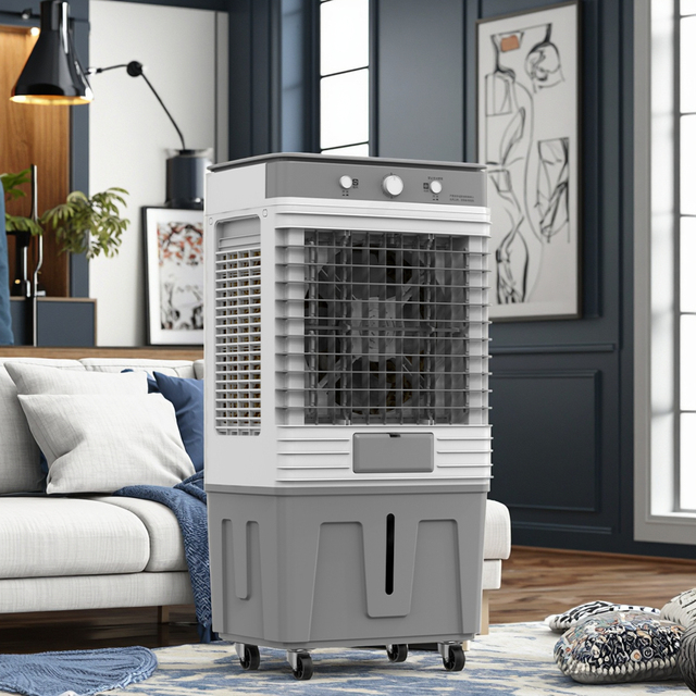 New Portable Type Air Cooler with 3 Speeds Fan for Household and Commercial Use Featuring a New Refrigeration System
