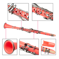 Bb Clarinet Woodwind Band Orchestra Musical Instruments For Beginners Case Stand Mouthpiece 10 Reeds Mini Screwdriver