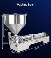 Machine semi-automatique de remplissage d'emballage d'embouteillage d'huile de miel de boisson en plastique liquide de shampooing de crème cosmétique de lotion
