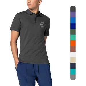 Unisexe 100% coton pour polos 180 grammes usine vente en gros OEM imprimé solide broderie Logo 180 tissé blanc Golf hommes - Product Image 1