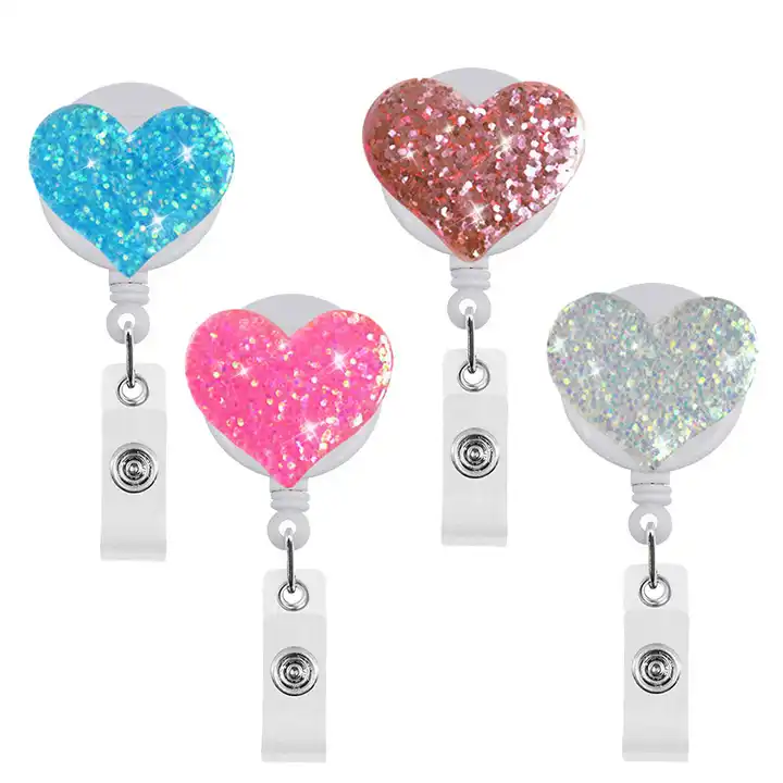 Decorative Glitter ID Nurse Badge Holders