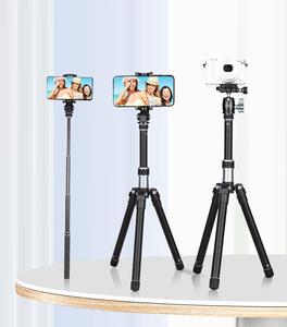 Q160D 25CM Mini trípode de mesa de aluminio plegado para teléfono móvil Sefie Stick Camera Flexible ligero pequeño Slr Camera trípode - Product Image 4