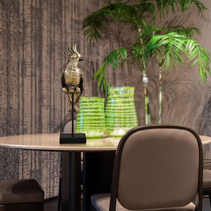 EAGLEGIFTS थोक कस्टम तोता इनडोर सजावट छोटे पक्षी पशु मूर्तिकला राल शिल्प सोने तोता प्रतिमा - Product Image 6