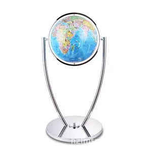 Big Size Huge Large Floor Standing Earth Globe Floor Lamp Blue Relief Map Helium Aerostat 36 inch Metal Spheres World Globe