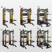 Équipement de gymnastique squat de musculation commerciale Machine Smith multifonction avec machine multi-Smith Pec Fly