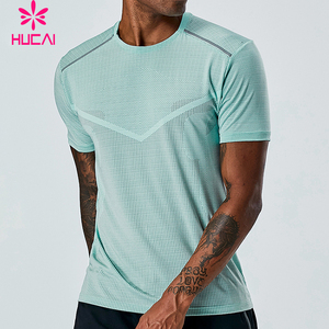 T-shirt da corsa <span class=keywords><strong>traforata</strong></span> a rapida asciugatura da uomo, in rete traspirante, sportiva, dal design personalizzato OEM. - Product Image 2