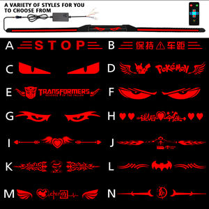 Feu arrière de <span class=keywords><strong>voiture</strong></span> personnalisé à trois segments avec <span class=keywords><strong>logo</strong></span> lumineux exclusif, design dynamique à flux d'eau pour spoiler ou coffre - Product Image 6