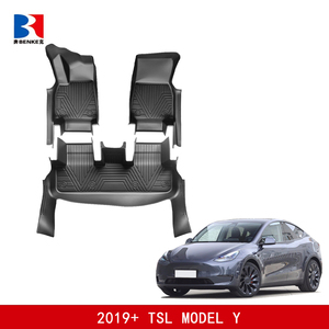 Tapis de sol de voiture 5D en caoutchouc TPE écologique, antidérapant et imperméable, sur mesure, 3 pièces pour TESLA Model Y 2019+ - Product Image 2