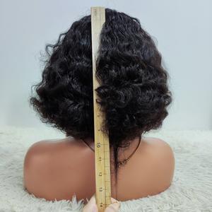 โปรโมชั่น $29 Letsfly วิกผมมนุษย์แบบม้วนลอน ราคาโรงงานขายส่ง 200% ผมเปียกและหยักศกแบบ Water Wave วิกผมบ๊อบสีสันสดใส ขนาด 12 นิ้ว - Product Image 6