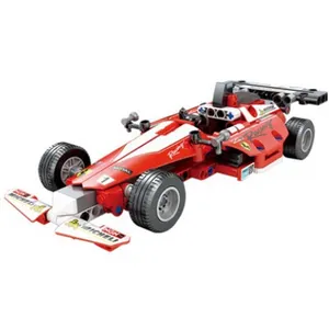 Pull Back F1 Toy Car OEM For Child Building Blocks F1 Car Toy With 8P