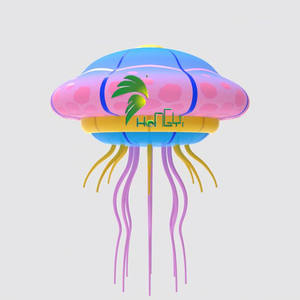 Modelo de medusas inflables mega coloridas para decoración de eventos - Product Image 1