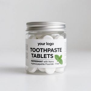 Tabletas de Pasta Dental <span class=keywords><strong>Natural</strong></span> Perlada con Sabor a Menta y Xilitol, 3 Años de Duración - Product Image 1