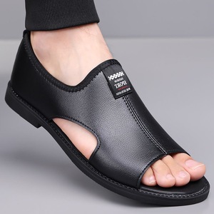 Sandales de plage décontractées pour hommes, été 2025, à enfiler, semelle souple antidérapante, désodorisantes et respirantes, style <span class=keywords><strong>Rome</strong></span> - Product Image 1