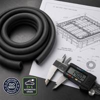 Bande d'étanchéité en mousse EPDM Jacey Round Hollow, en caoutchouc éponge souple, pour protection des conduites de capot, de coffre et des câbles de batterie de véhicules électriques