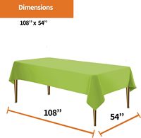 Nappe de table jetable taille personnalisée nappe pour mariage nappe d'extérieur couverture de table en plastique écologique