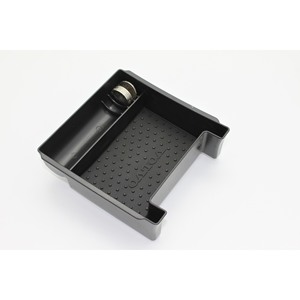 Volvo Car Organizer Storage Box <b>Black</b> Plastic Modern Style For XC60 S60 S60L V60 Center <b>Console</b> - Product Image 3