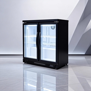 <span class=keywords><strong>Réfrigérateur</strong></span> de bar à double porte pour bières, vitrine réfrigérée pour magasin, refroidisseur monotempérature avec stockage de bières dans le bar - Product Image 2