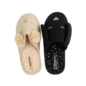 Design meilleur prix, nouveau style de styliste, hiver doux au toucher, pantoufles amusantes pour hommes, chaussures de maison de famille - Product Image 1