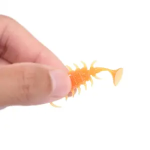 1 10 unids/lote Wobblers Rockfishing escarabajo señuelos cebos <span class=keywords><strong>de</strong></span> goma 3,5 cm 1,1g pesca gusano suave cebos artificiales bajo pez <span class=keywords><strong>de</strong></span> silicona - Product Image 4