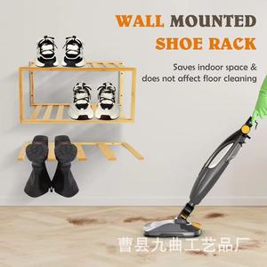Wooden <b>Shoe</b> Rack Double Layer Indoor Hanging <b>Storage</b> <b>Space</b> <b>Saving</b> For Boots And <b>Shoes</b> - Product Image 3
