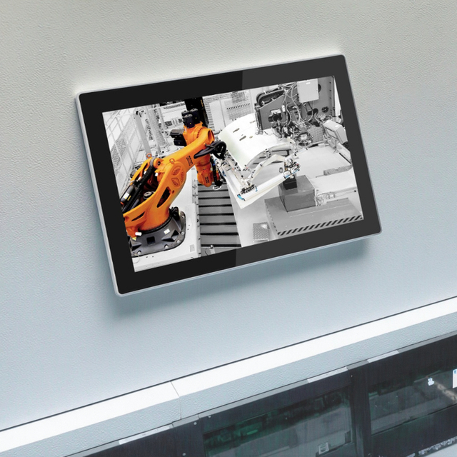 Sharerdp Custom J6412 15.6 21.5 Inch Windows11 6USB 2COM 2RJ45 RS232 Interface Rugged Touch Screen Industrial Tablet Panel PC