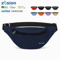 Sac banane bandoulière personnalisé avec logo, sac de voyage en nylon, sac de ceinture, sac de hanche, vente en gros, fabricant OEM