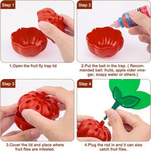 Nhựa trái cây Fly trap cho trong nhà bếp sử dụng với chất hấp dẫn & Dán tái sử dụng và thân thiện với môi kiểm soát dịch hại - Product Image 2