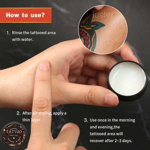 Etiqueta privada Tatoo orgánico Ungüento para el cuidado posterior Etiqueta privada Bálsamo curativo Crema orgánica para tatuajes Reparación Cuidado posterior OEM Bálsamo para tatuajes - Product Image 4