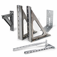 Supports de montage métalliques robustes personnalisés en acier, aluminium et acier inoxydable, revêtus par poudre
