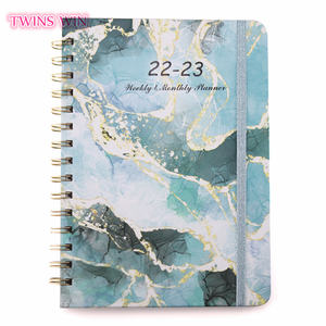 Cuaderno de <span class=keywords><strong>agenda</strong></span> de alta calidad, cuaderno con hojas de flores, para año diario, A5, varios patrones, cuaderno en espiral, 010A, 2023 - Product Image 5