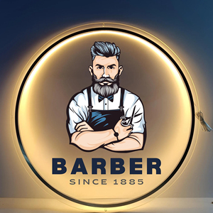 Tùy chỉnh 3D Backlit Vòng Acrylic Light Up signage Nail Salon dấu hiệu văn phòng tùy chỉnh Backlit Acrylic dấu hiệu - Product Image 1