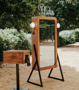 रेट्रो प्रवृत्ति लकड़ी dsr फोटो बूथ वेडिंग पार्टी इवेंट टच स्क्रीन फोटो बूथ - Product Image 2