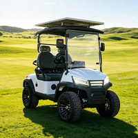 Voiturette de golf électrique personnalisée Rainbow 2 places, batterie lithium 48V, 5kW, certifiée GCC, pour parcours de golf